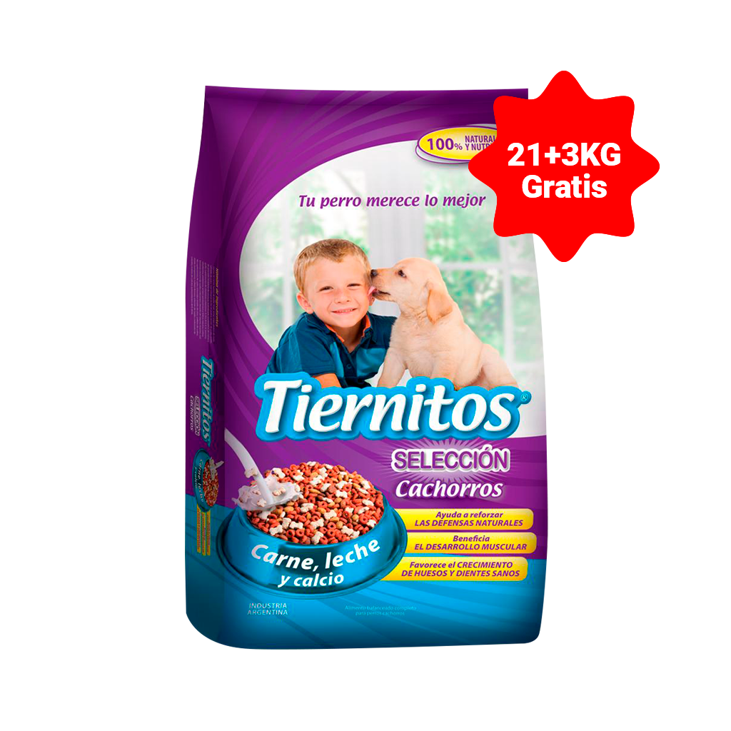 TIERNITOS CACHORRO x 21 +3 KG