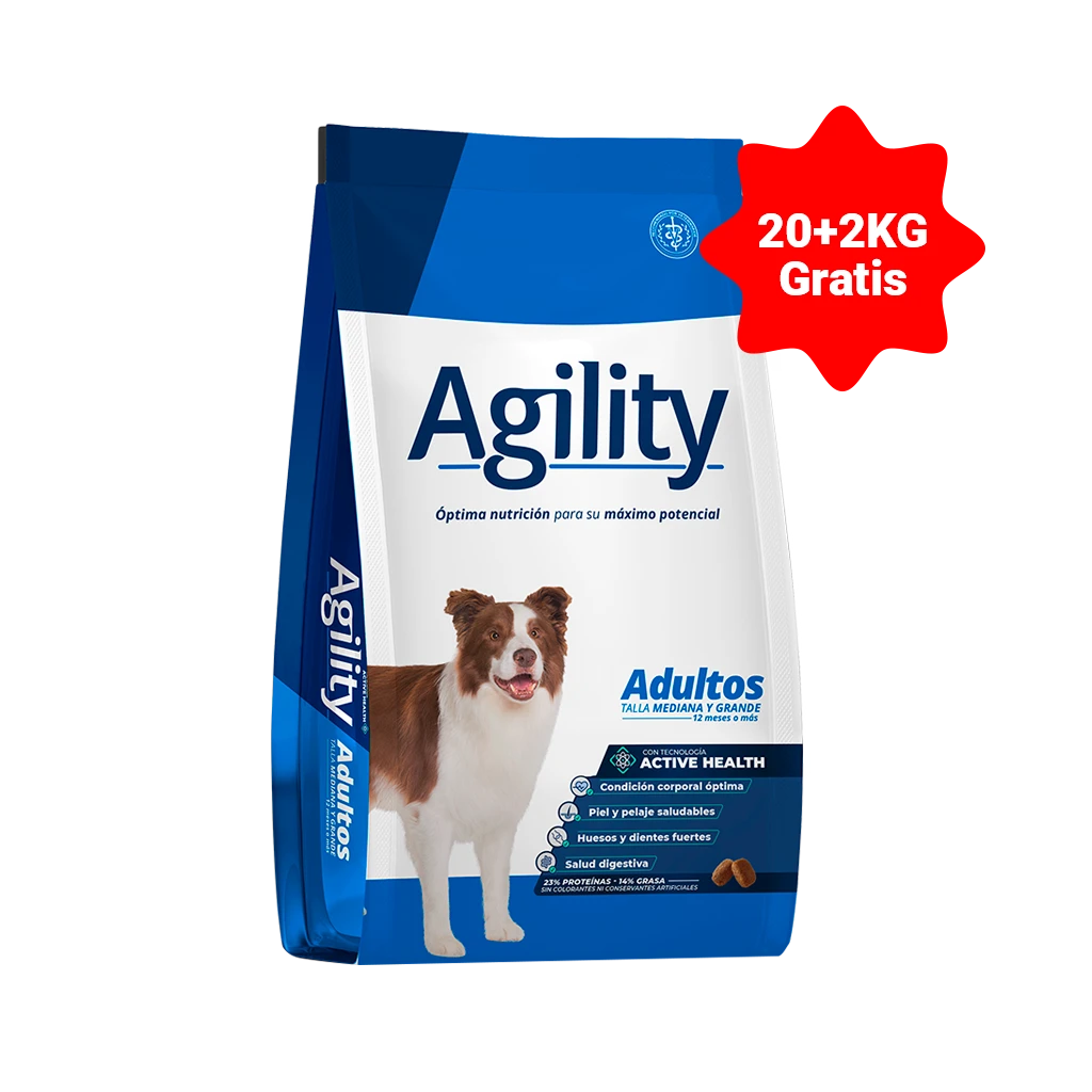 AGILITY ADULTO x20 + 2KG