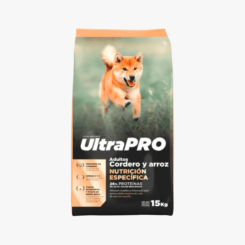 ULTRA PRO ADULTO CORDERO Y ARROZ X15KG